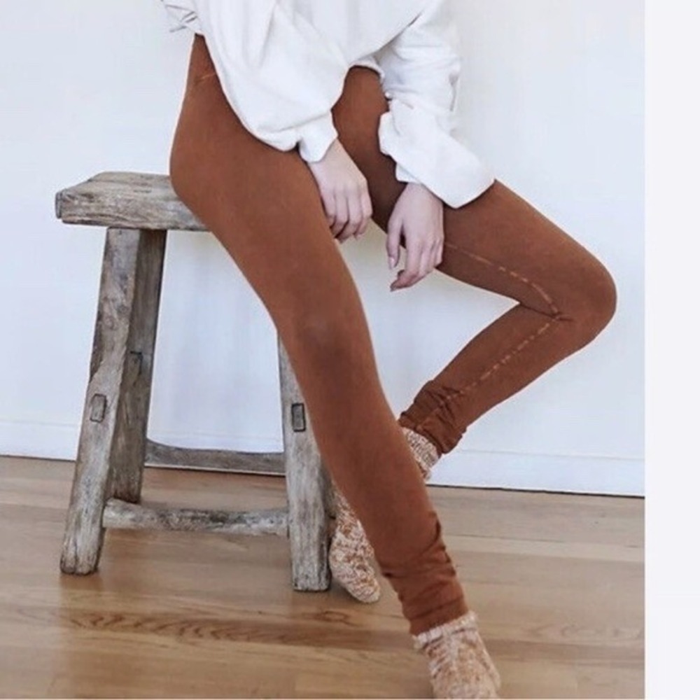FP Movement Free People Good Karma Leggings, Toasted Coconut, Size XL Tall